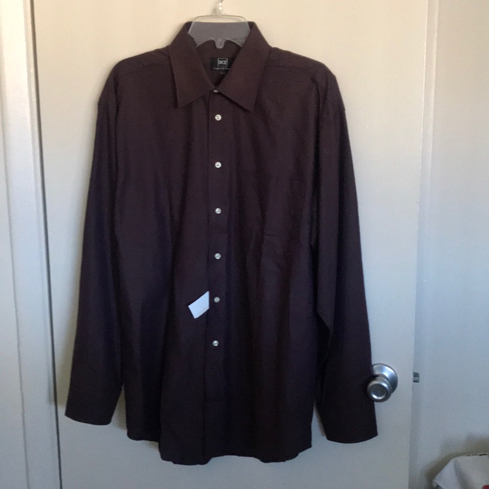 New IKE Men’s Button Down Short Shirt